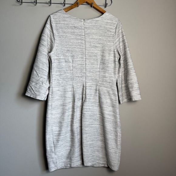 Old Navy Long Sleeve Textured Knit Shift Dress Marled Gray X-Large Boardwalk - Picture 5 of 15